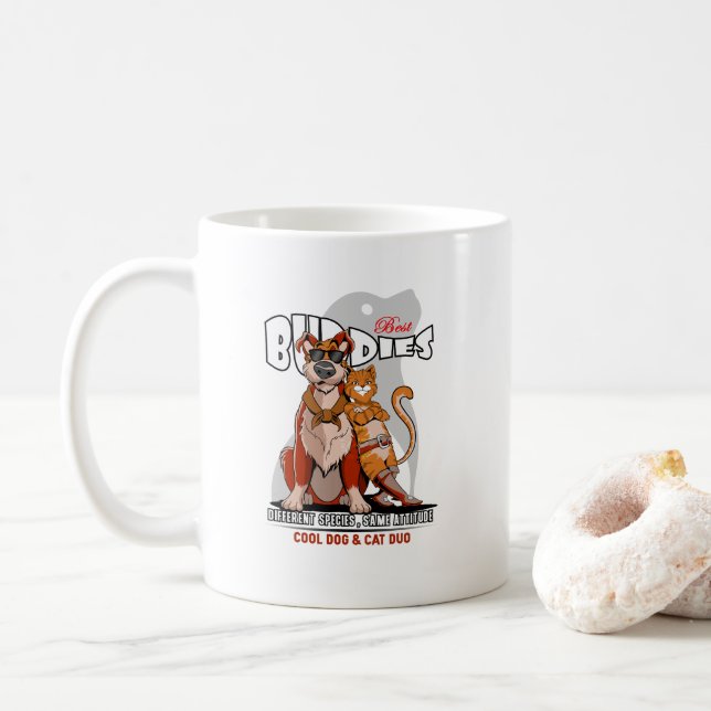 Bester Kumpel | 11# Klassischer Becher Kaffeetasse (Mit Donut)