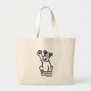 Bester Kumpel Jack-Russells Jumbo Stoffbeutel