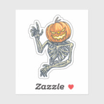 Bester Kürbiskleber aus Skelett, Halloween-Dekor