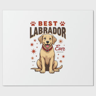 Bester Labrador-Elternteil überhaupt Vintage Labra Geschenkpapier