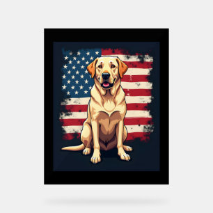 Bester Labrador für Männer Frauen Gelber Lab Hund Acrylschild