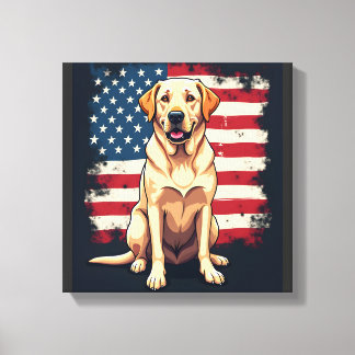 Bester Labrador für Männer Frauen Gelber Lab Hund Leinwanddruck