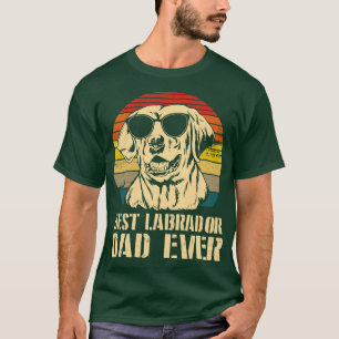 Bester Labrador Hund Vater je glücklicher Hund Dad T-Shirt