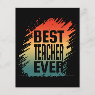 BESTER LEHRER ALLE ZEIT FLYER