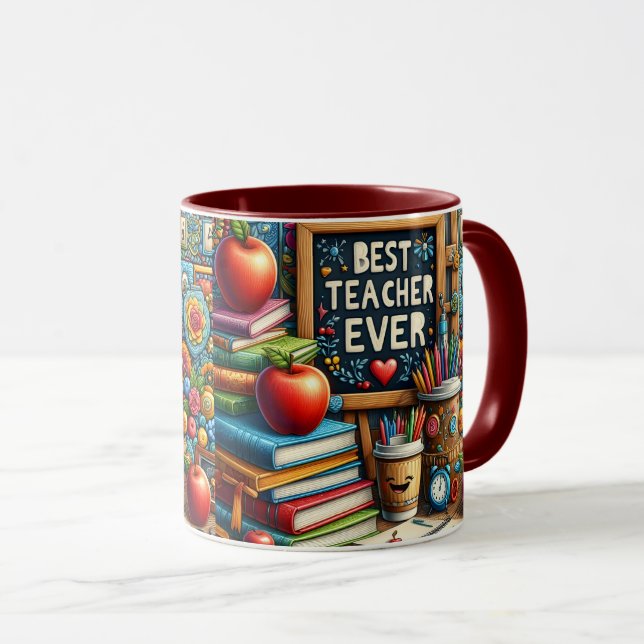 Bester Lehrer Aller Zeiten Tasse (VorderseiteRechts)