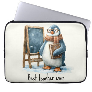 Bester Lehrer Aller Zeiten Winter Pinguin Design Laptopschutzhülle