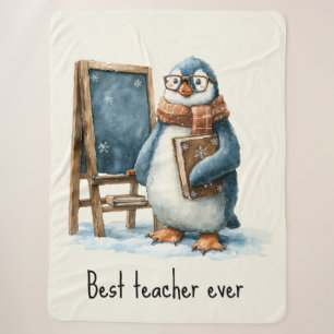 Bester Lehrer Aller Zeiten Winter Pinguin Design Sherpadecke