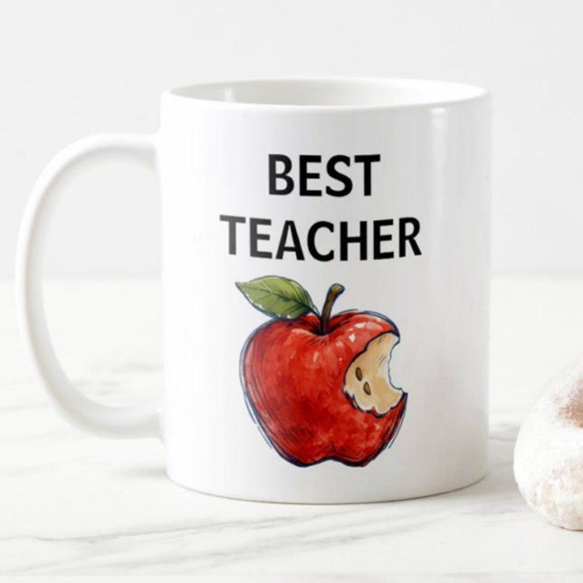 BESTER LEHRER Apple Educator Geschenk Kaffeetasse (Von Creator hochgeladen)