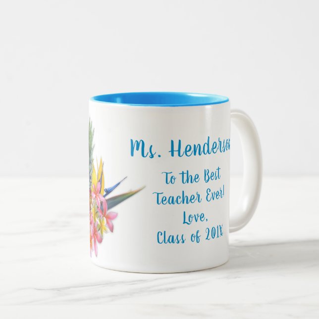 Bester Lehrer aus der Tasse der hawaiianischen Blu (VorderseiteRechts)