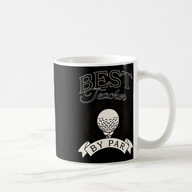 Bester Lehrer bei Par Funny Golf Golfer  Kaffeetasse (Rechts)