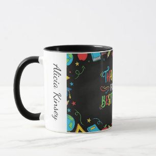 Bester Lehrer Danke Personalisiert Tasse