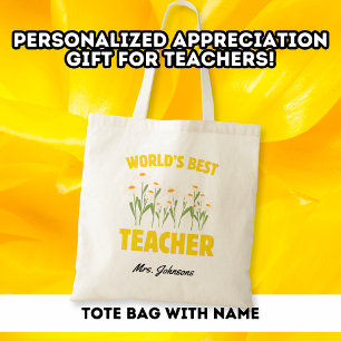 Bester Lehrer der Welt Danke Individueller Trageta Tragetasche