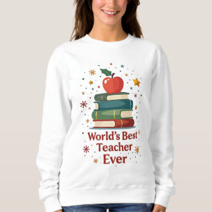 Bester Lehrer der Welt je Cute Colorful Sweatshirt