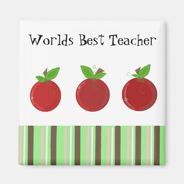 Bester Lehrer der Welt Magnet (Vorne)