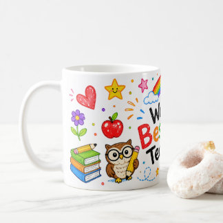 Bester Lehrer der Welt Süße Lehrerbeste Würdigung Kaffeetasse