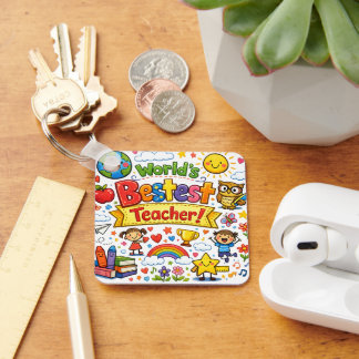 Bester Lehrer der Welt Süße Lehrerbeste Würdigung Schlüsselanhänger