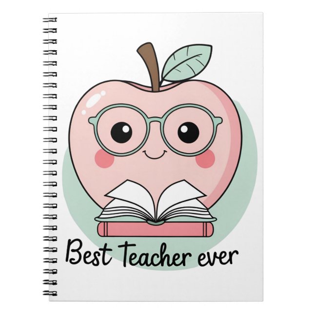 Bester Lehrer für Apple Design Notizblock (Vorderseite)