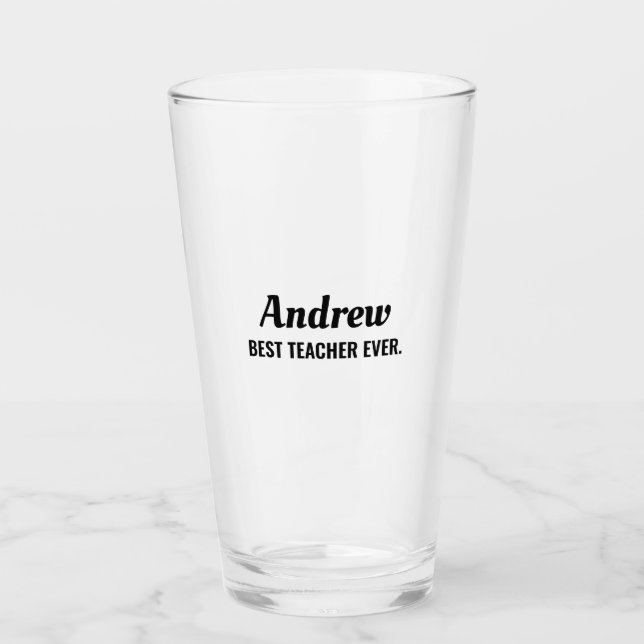 Bester Lehrer Glas (Vorderseite)
