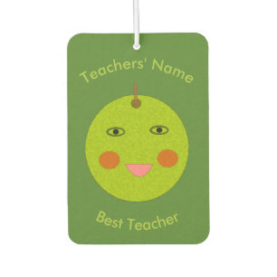 Bester Lehrer Happy Apple Custom Air Freshener Autolufterfrischer