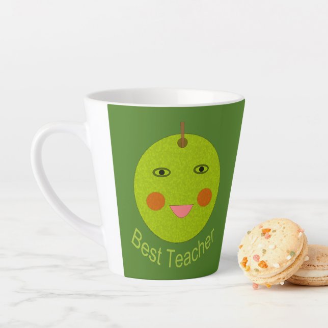 Bester Lehrer Happy Apple Milchtasse (Beispiel)