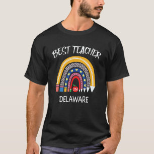 Bester Lehrer in Delaware Lehrerer Dank T-Shirt
