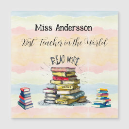 Bester Lehrer in der Welt - Illustration Magnetkarte