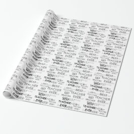 Bester Lehrer je Geschenkpapier