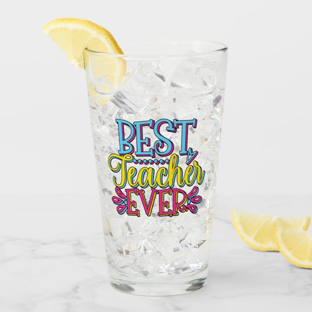 Bester Lehrer je Glas (Vorderseite Ice)