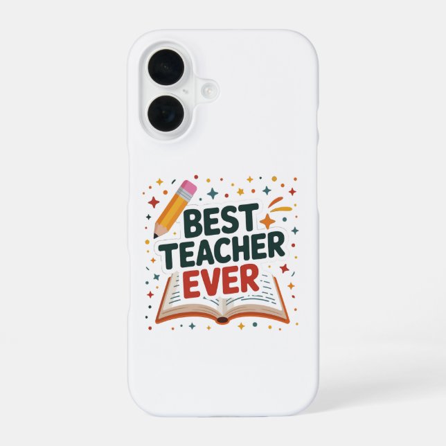 Bester Lehrer je iPhone 16 Hülle (Rückseite)