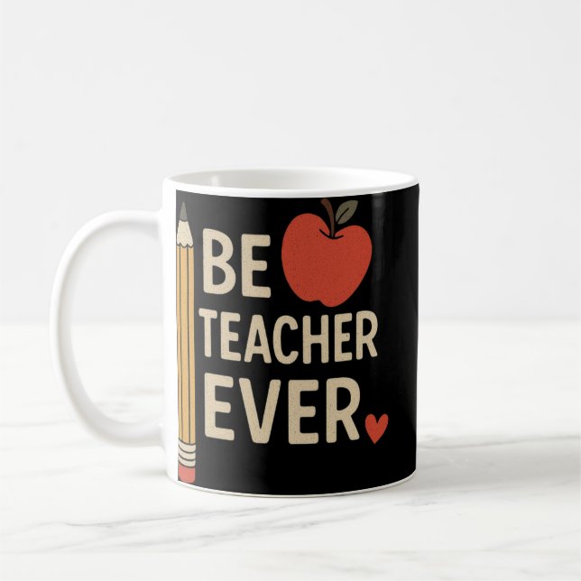 "Bester Lehrer je" Kaffeetasse (Links)