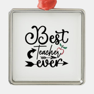 Bester Lehrer je Ornament Aus Metall