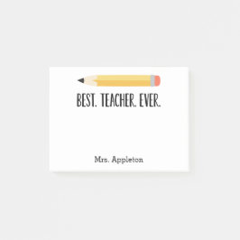 Bester Lehrer je | Personalisierte Anmerkungen Post-it Klebezettel