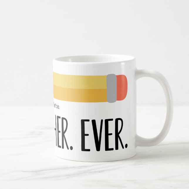 Bester Lehrer je | Personalisierte Tasse (Rechts)