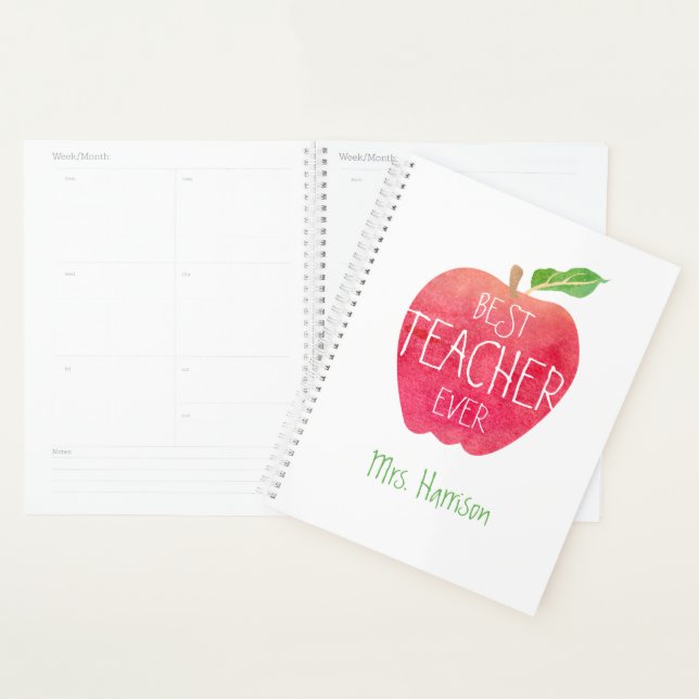 Bester Lehrer je Personalisierter Aquareller Planer (Anzeige)