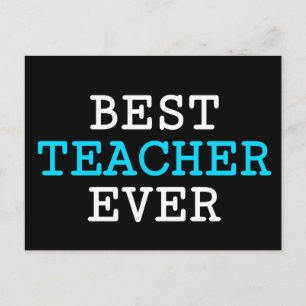 Bester Lehrer je Postkarte