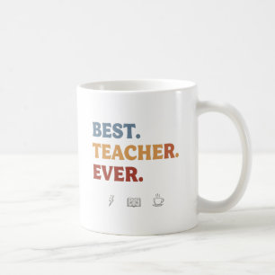 Bester Lehrer je Retro Moderne Tasse