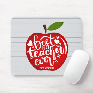 Bester Lehrer je Roter Apple zurück zur Schule Mousepad