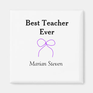 Bester Lehrer jemals lila Schleife Namens Dankesch Magnet