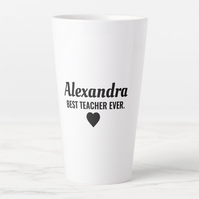 Bester Lehrer Milchtasse (Vorderseite)