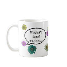 Bester Lehrer mit Spaß beim botanischen Blumendesi