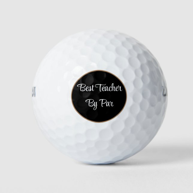 Bester Lehrer nach Par-individuelle Name Golfball (Vorderseite)