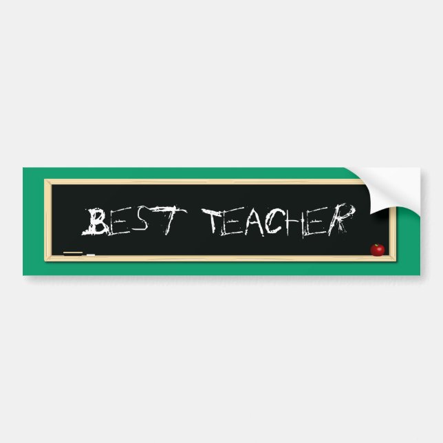 Bester Lehrer-Tafel-Autoaufkleber Autoaufkleber (Vorne)