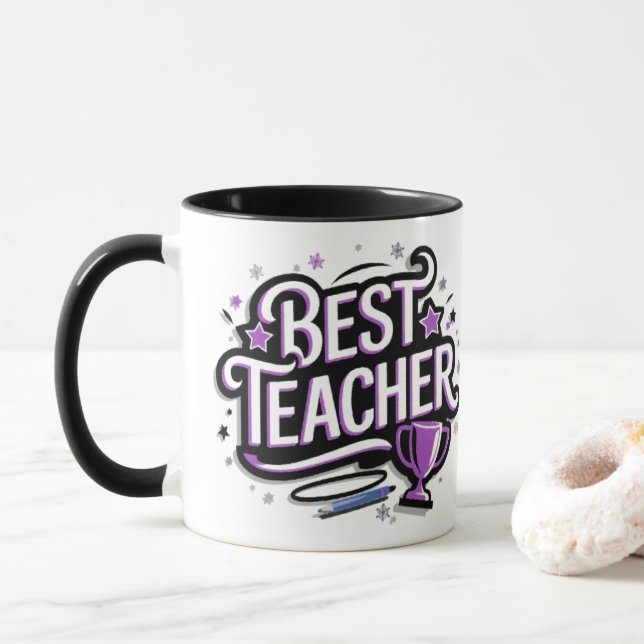 Bester Lehrer Tasse (Mit Donut)