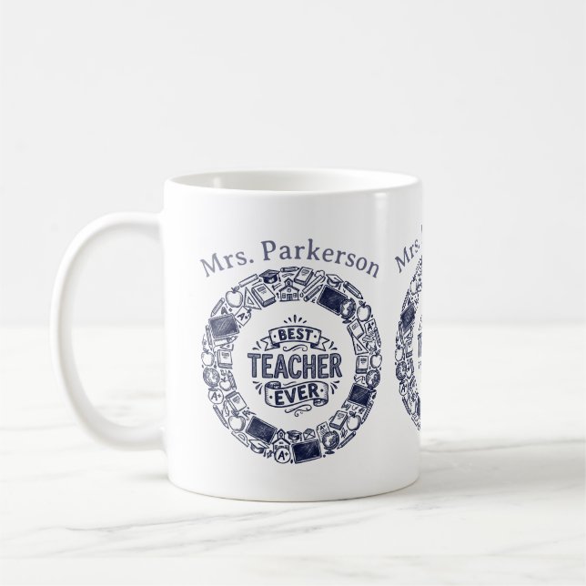 Bester Lehrer überhaupt Kaffeetasse (Links)