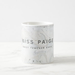 (BESTER LEHRER ÜBERHAUPT) MARMOR KAFFEETASSE