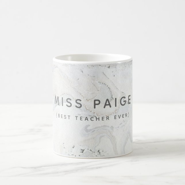 (BESTER LEHRER ÜBERHAUPT) MARMOR KAFFEETASSE (Mittel)