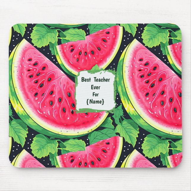 Bester Lehrer überhaupt – Wassermelonen-Mauspad Mousepad (Vorne)