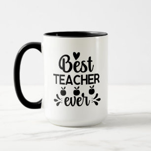 Bester Lehrer überhaupt Wordart Tasse