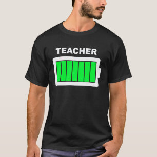 Bester Lehrer Volle Energie Hart Arbeiten Lektione T-Shirt