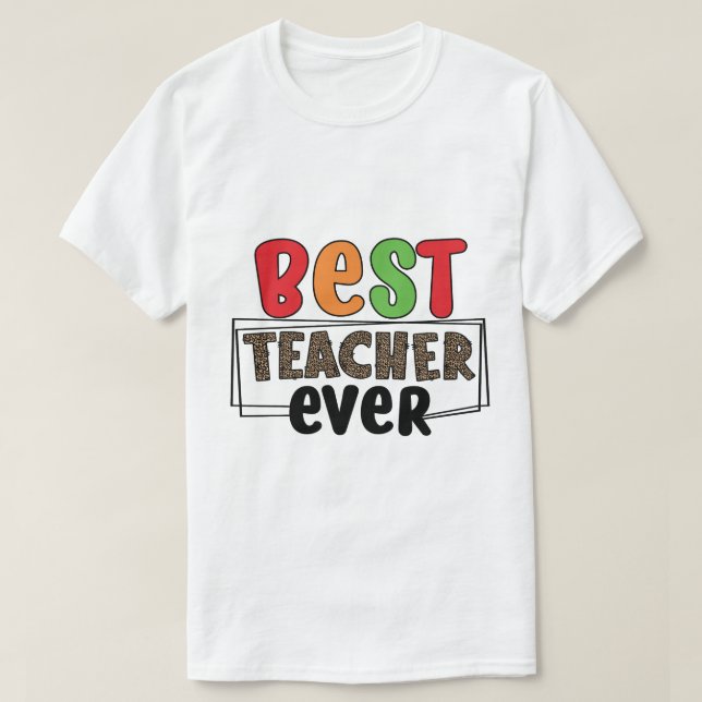 Bester Lehrer, Wertschätzung, Exzellenz, Lehre T-Shirt (Design vorne)